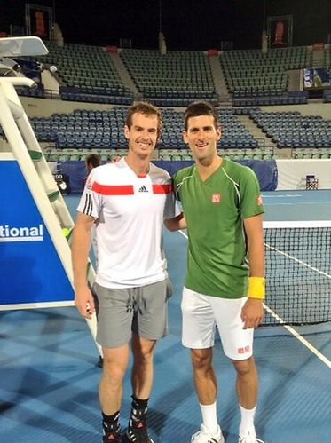 Andy Murray i Novak Djoković, obaj po 26 lat (foto: Twitter)