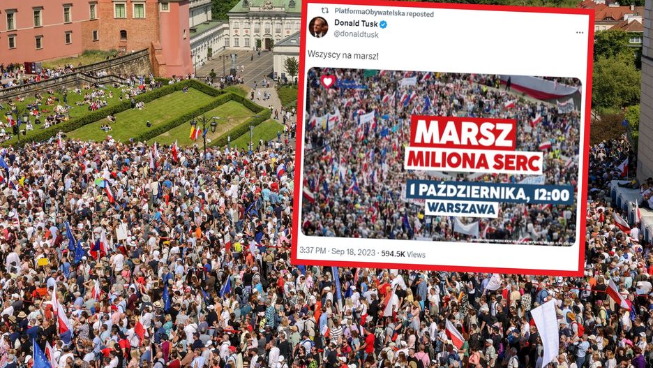 Marsz Miliona Serc. Trasa marszu 1 października