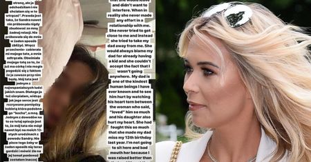 "Wspaniałomyślna" Sandra Kubicka sili się na wyrozumiałość wobec niedoszłej pasierbicy: "Mam nadzieję, że jest SZCZĘŚLIWA"