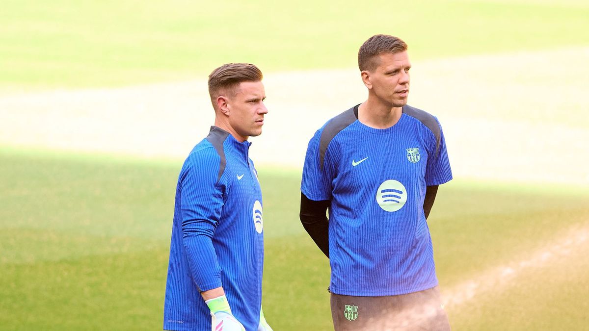 Getty Images / Fran Santiago / Na zdjęciu: Marc-Andre ter Stegen i Wojciech Szczęsny