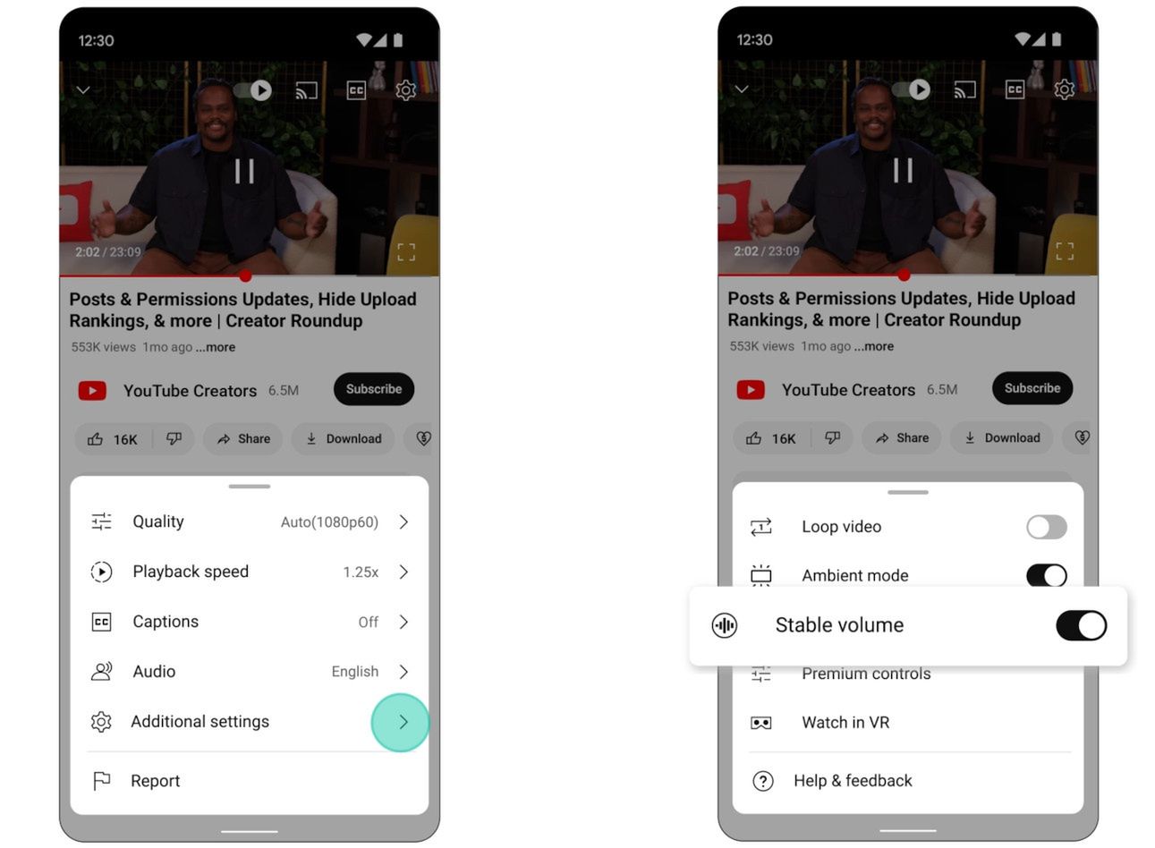 Normalizacja głośności w YouTube
