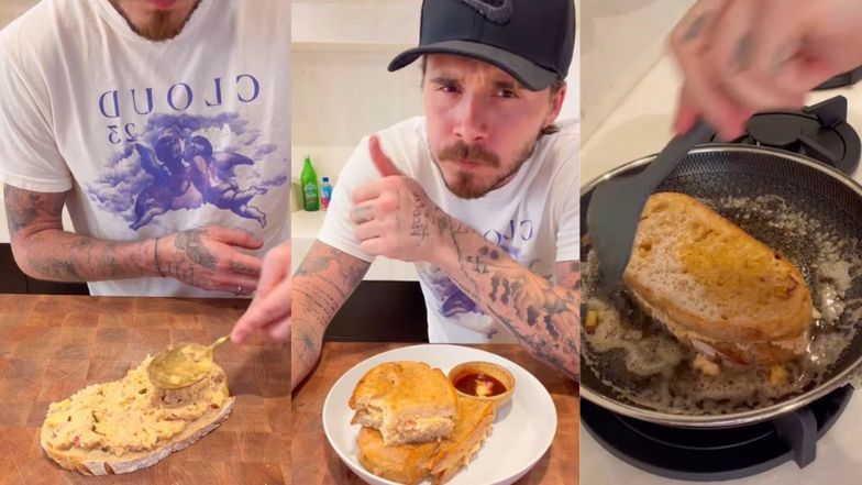 Brooklyn Beckham zrobił kanapkę z tuńczykiem