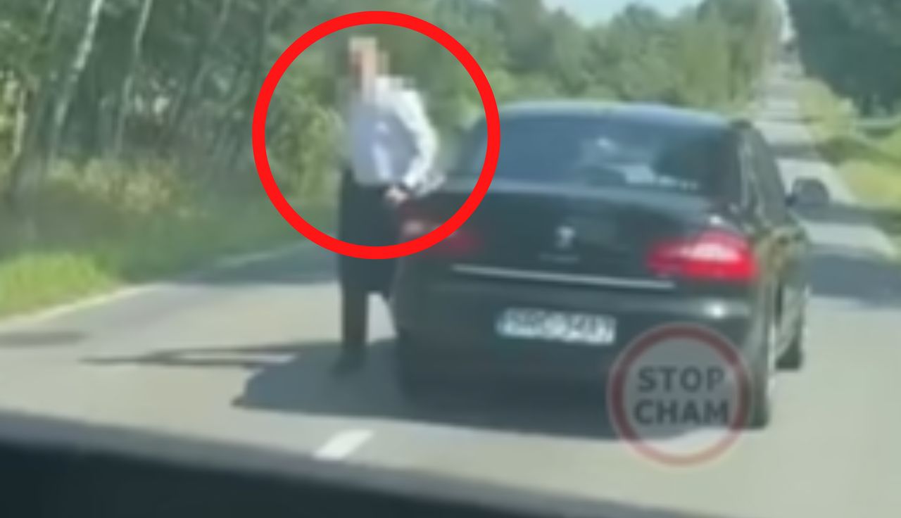 "Szeryf" w białej koszuli. Ruszył ze Skody. I się zaczęło