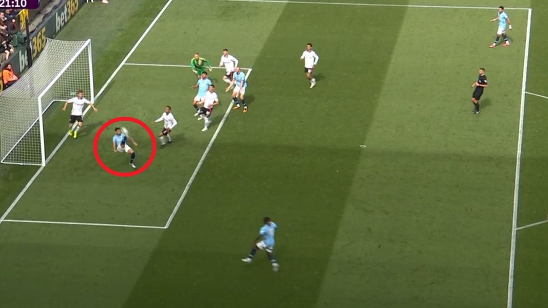 Materiały prasowe / Screen / Viaplay / Na zdjęciu: Ilkay Gundogan strzelił pięknego gola w meczu z Fulham