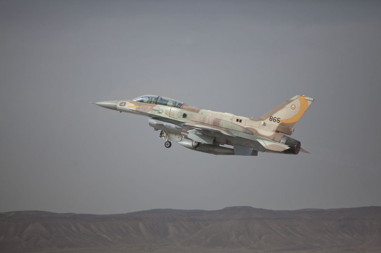 Israeli fighter. Illustrative photo.