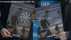 Robert Lewandowski ambasadorem Unicef (wideo)