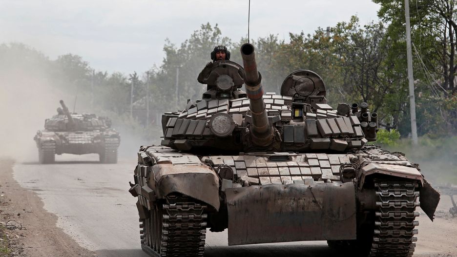 Tanks of pro-Russian troops drive along a street in Popasna
Tanks of pro-Russian troops drive along a street during Ukraine-Russia conflict in the town of Popasna in the Luhansk Region, Ukraine May 26, 2022.,Image: 694798798, License: Rights-managed, Restrictions: , Model Release: no, Credit line: ALEXANDER ERMOCHENKO / Reuters / Forum
ALEXANDER ERMOCHENKO / Reuters / Forum
defence, civil unrest, war, category_code_def, category_code_europ, category_code_war, category_code_vio, category_code_defence, category_code_civil unrest