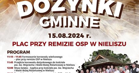 Dożynki w Nieliszu 2024. W programie występy lokalnych artystów i zaproszonych zespołów