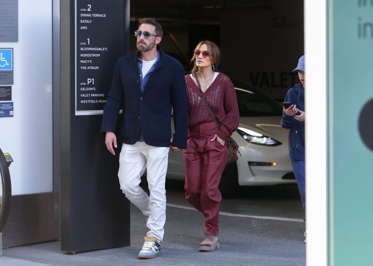 Jennifer Lopez i Ben Affleck podczas wspólnych zakupów