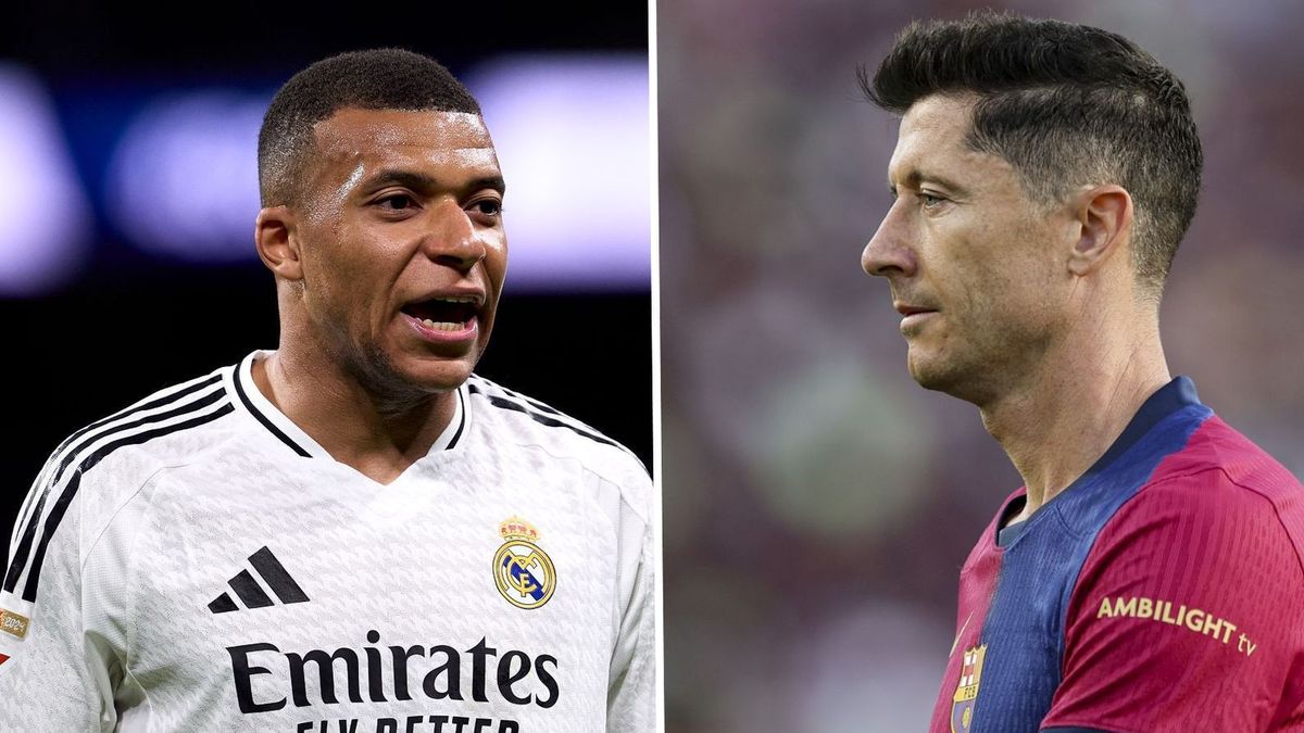 Getty Images /  Alberto Gardin/Quality Sport Images/Getty Images/Gongora/NurPhoto via Getty Images / Na zdjęciu od lewej: Kylian Mbappe i Robert Lewandowski