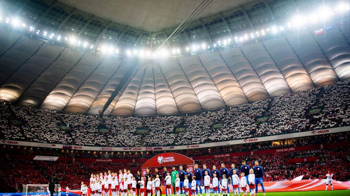 stadion PGE Narodowy w Warszawie podczas meczu Polska - Czechy