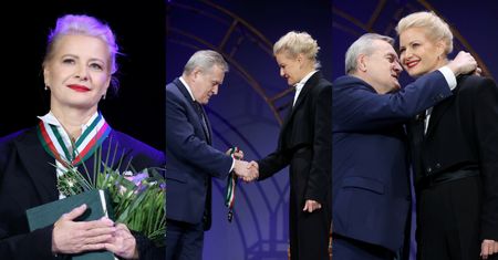 Małgorzata Kożuchowska odebrała MEDAL z rąk ministra Piotra Glińskiego (ZDJĘCIA)