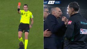 Trener dostał czerwoną kartkę i wpadł w furię. Sceny w Serie A