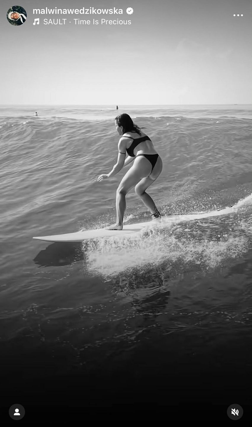 Malwina Wędzikowska na wakacjach