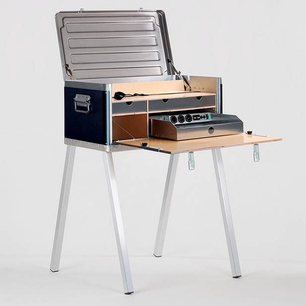 Biurko KANZ Field Power Desk - niezbędnik mobilnego pracoholika 2