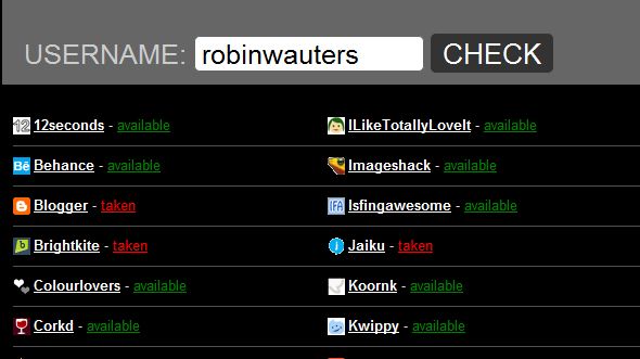Dowiedz się, czy twój login jest już zajęty 1