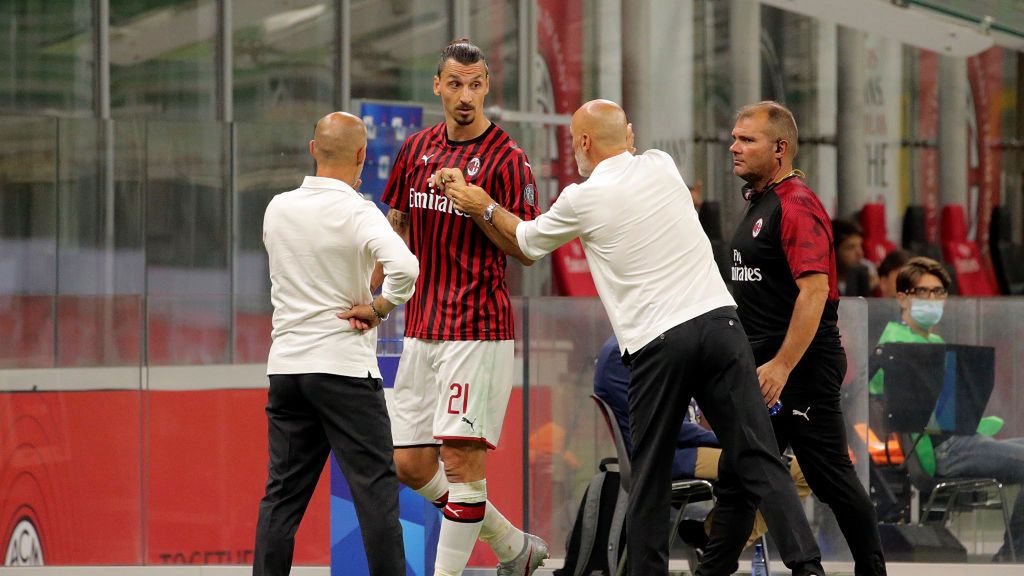 Getty Images / Giuseppe Cottini/NurPhoto  / Zlatan Ibrahimović nie podał ręki trenerowi