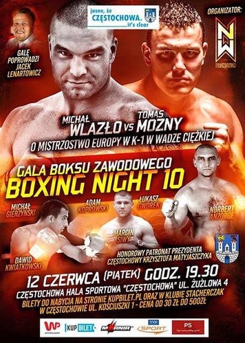 Oficjalny plakat gali Boxing Night 10