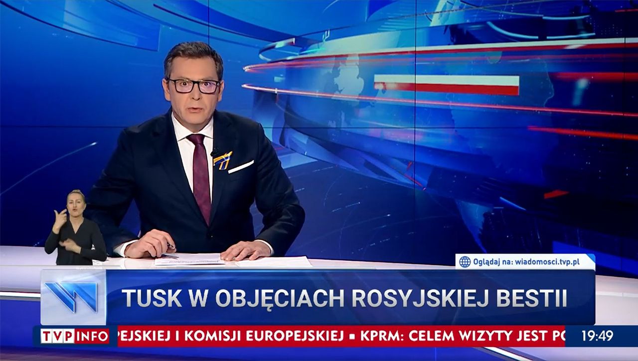"Wiadomości" TVP nie odpuszczają Tuskowi nawet podczas wojny. Atak na szefa PO