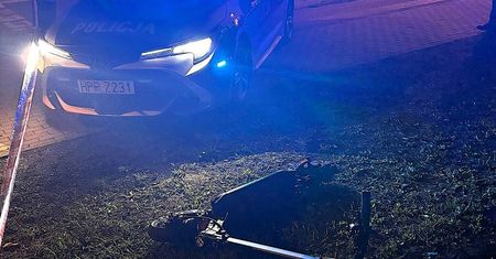 Zabrze: 18-latek uciekał hulajnogą przed policją. Po zderzeniu z radiowozem trafił do szpitala