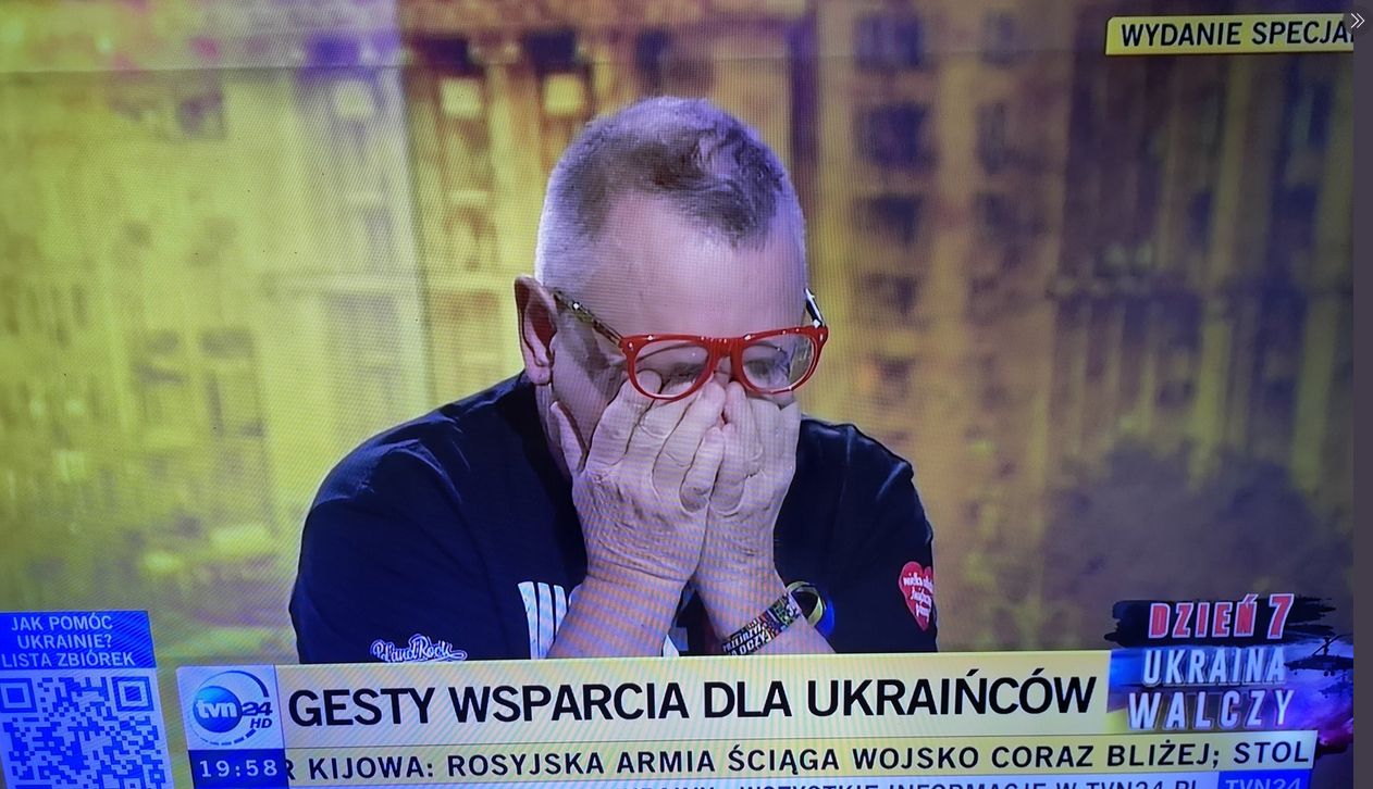 Jerzy Owsiak nie mógł powstrzymać emocji, mówiąc o Ukraińcach