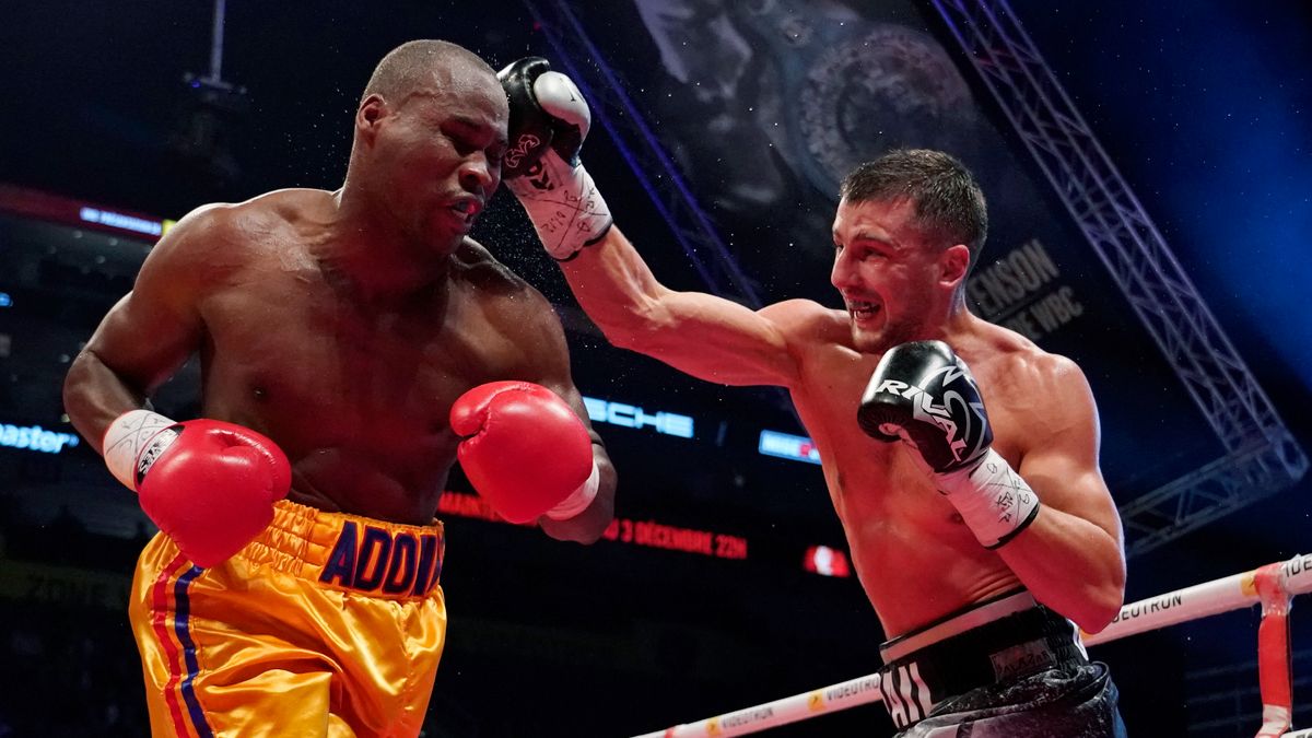 Adonis Stevenson (z lewej) oraz Aleksander Gwozdyk (z prawej)