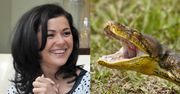 Rozochocona Katarzyna Cichopek mizia OLBRZYMIEGO PYTONA! "Poznajcie Bożenę" (ZDJĘCIA)