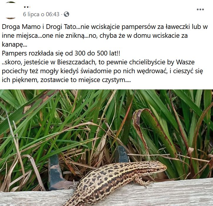 Apel internautki w jednej z grup dla miłośników gór 