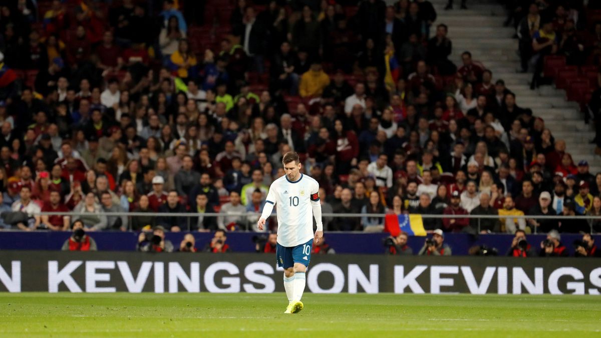 Lionel Messi w koszulce reprezentacji Argentyny