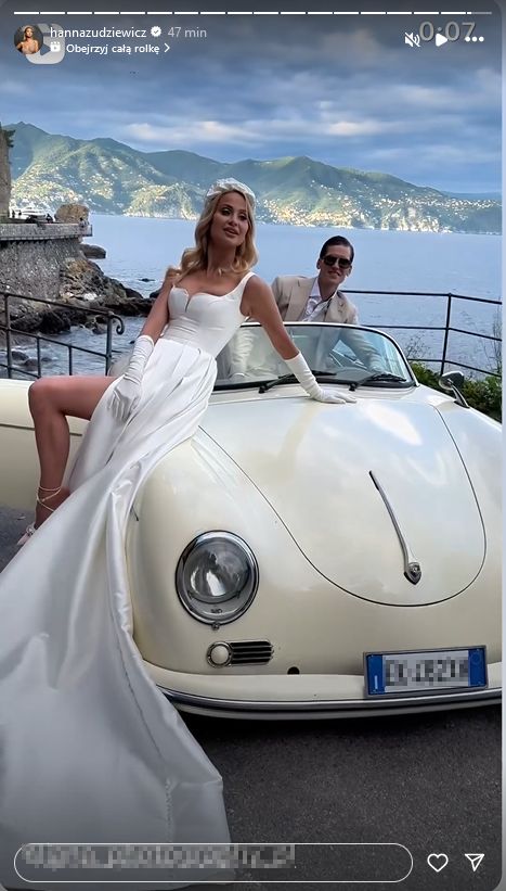 Ślub Hanny Żudziewicz i Jacka Jeschke. Tancerka miała na sobie dwie kreacje