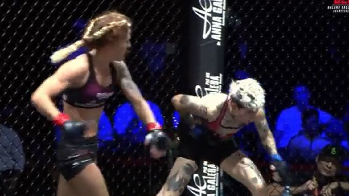 Twitter / Ewelina Woźniak znokautowała rywalkę na gali Brave CF w Koninie