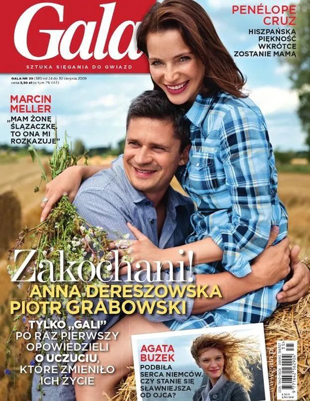 Anna Dereszowska i poprzedni partner, Piotr Grabowski, w "Gali"