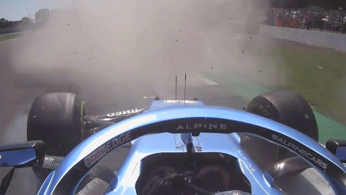 wypadek Fernando Alonso przed startem wyścigu F1