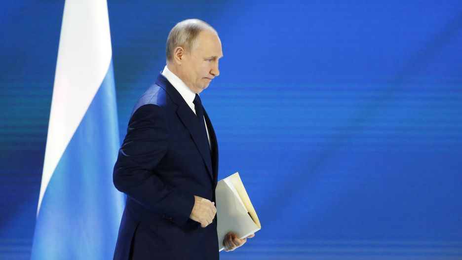 Putin przez Zgromadzeniem Federalnym