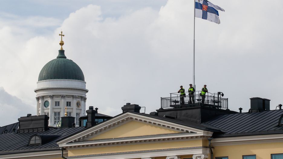 Nz. pałac prezydencki w Helsinkach
