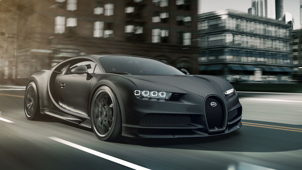 Bugatti Chiron Noire Élégance i Sportivo, czyli czerń elegancka albo mroczna