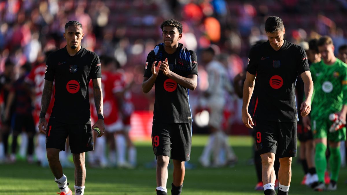 Zdjęcie okładkowe artykułu: Getty Images / David Ramos / Na zdjęciu od lewej: Raphinha, Lamine Yamal, Robert Lewandowski