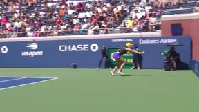 Tenis. US Open. Iga Świątek trafiła kibica rakietą