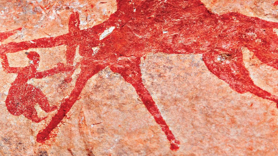 Wiadomości o malowidłach naskalnych po pojawiły się ok. 1910 r.