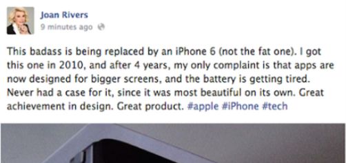 iPhone 6 promowany przez... ducha Joan Rivers 2