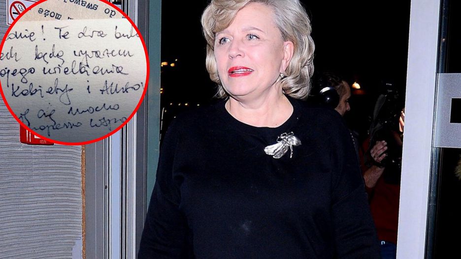Krystyna Janda pokazała list od zmarłego męża Edwarda Kłosińskiego 