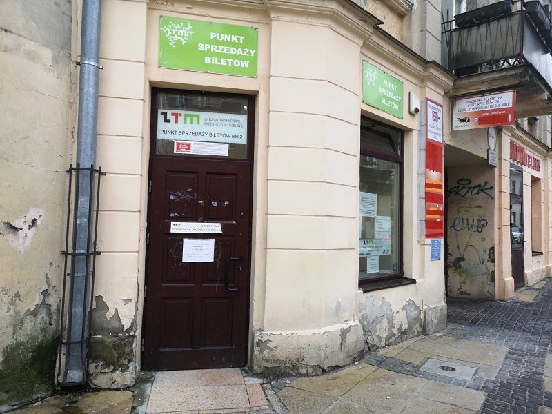 Punkt sprzedaży biletów ZTM Lublin przy ul. Zielonej
