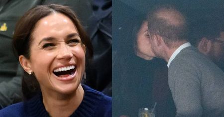 Książę Harry i Meghan Markle kontynuują pokazy czułości. Tym razem CAŁOWALI SIĘ na meczu