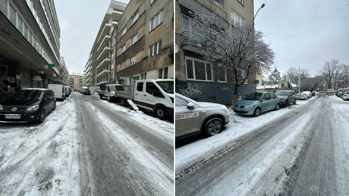 Samowolka parkingowa wzdłuż ul. Jasnej