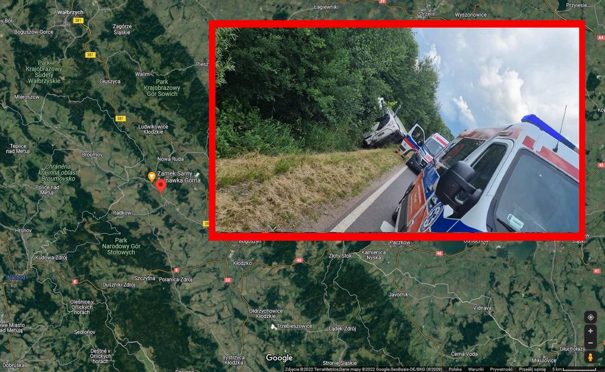 Wypadek autokaru na Dolnym Śląsku. Trwa akcja ratunkowa 