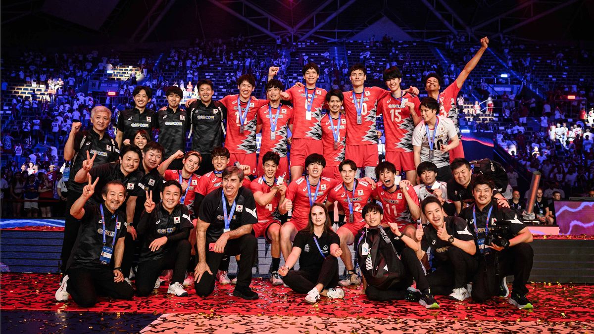 Materiały prasowe / VolleyballWorld / Na zdjęciu: reprezentacja Japonii