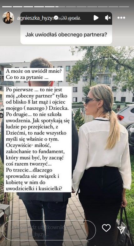 Agnieszka Hyży odpowiada fance