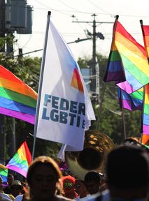 In Iași, diversity was celebrated with a parade. Those supporting traditional family values chanted with icons in hand