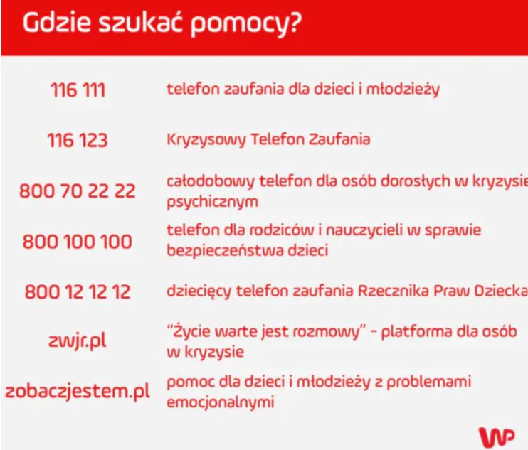 Gdzie szukać pomocy?