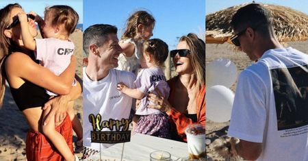 Robert Lewandowski świętuje 34. urodziny piknikiem na plaży: balony, rodzinna sesja i oryginalny prezent (FOTO)
